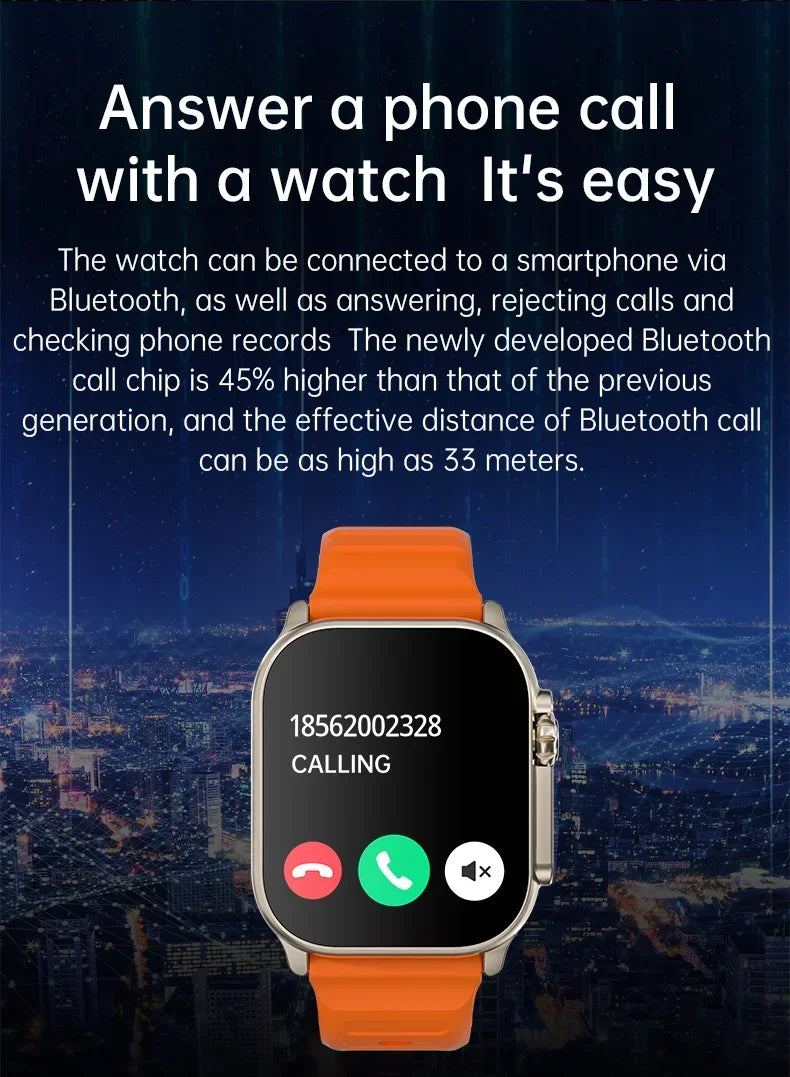 Gaines T900 Ultra 2 Smart Watch 49mm Series 8 2.3 "AMOLED Screen NFC Compass Waterproof For Apple Watch IWO Ultra 8 Smartwatch