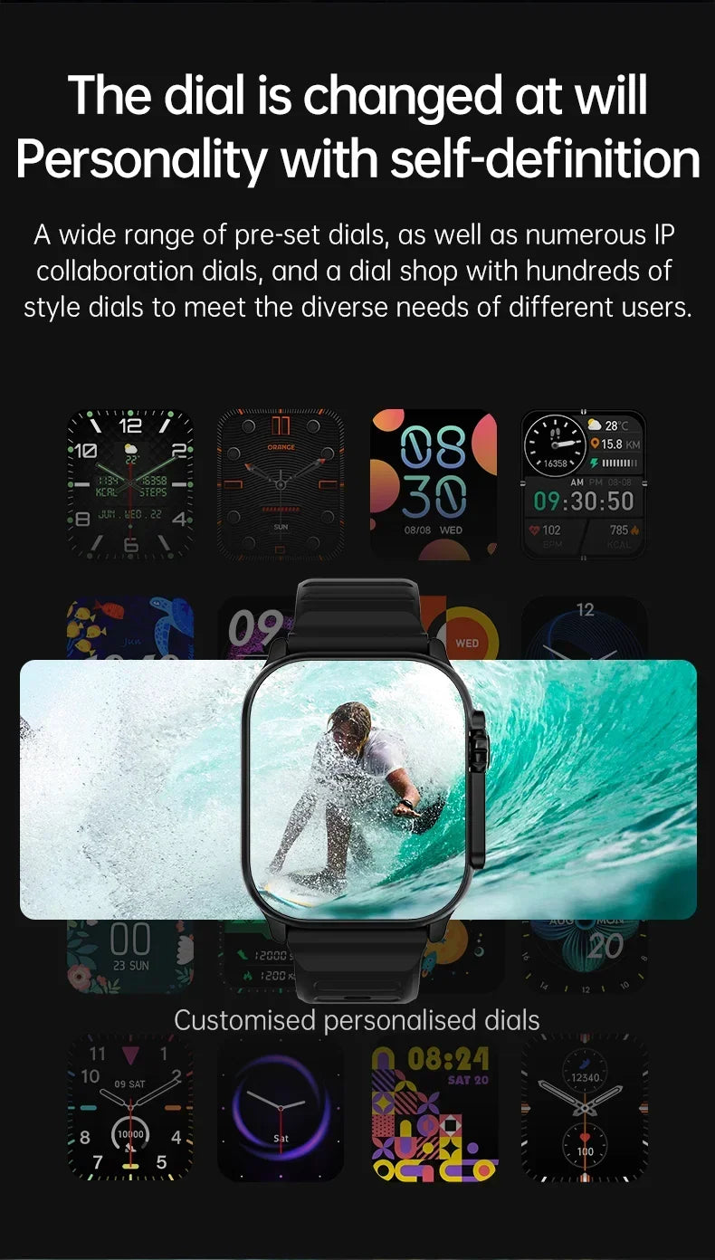 Gaines T900 Ultra 2 Smart Watch 49mm Series 8 2.3 "AMOLED Screen NFC Compass Waterproof For Apple Watch IWO Ultra 8 Smartwatch