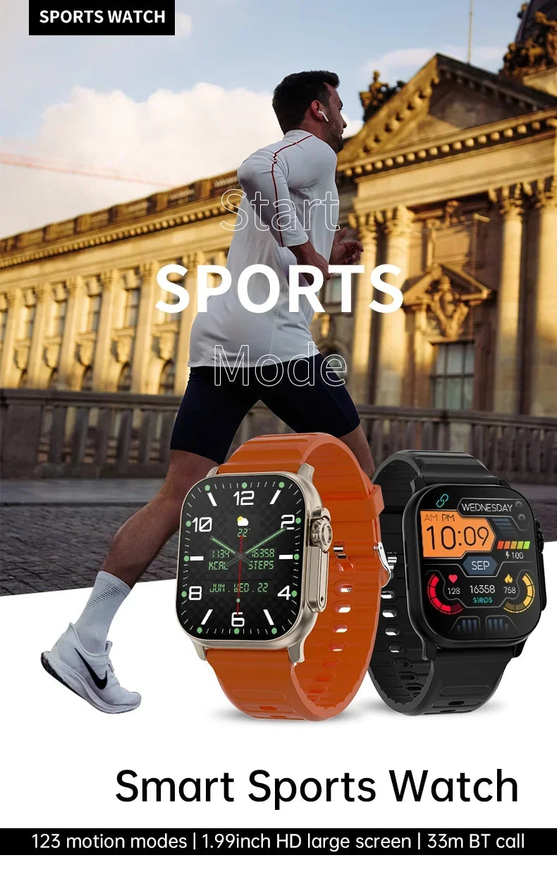 Gaines T900 Ultra 2 Smart Watch 49mm Series 8 2.3 "AMOLED Screen NFC Compass Waterproof For Apple Watch IWO Ultra 8 Smartwatch